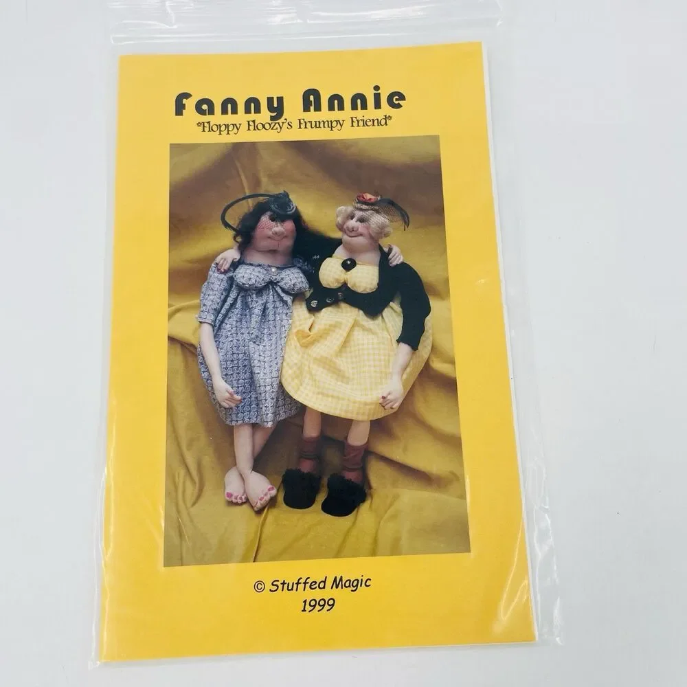 Stuffed Magic Fiona McDonald Cloth Doll Sewing Patterns Lot of 3 Uncut NOS